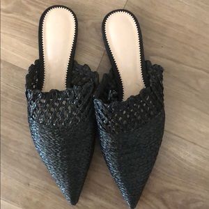 Zara raffia slippers